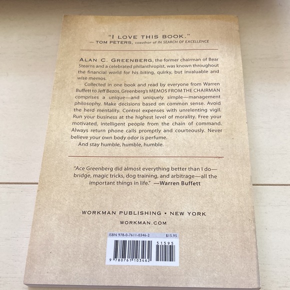 MEMOS FROM THE CHAIRMAN BY ALAN C GREENBERG FORWARD BY WARREN BUFFETT - Picture 3 of 3